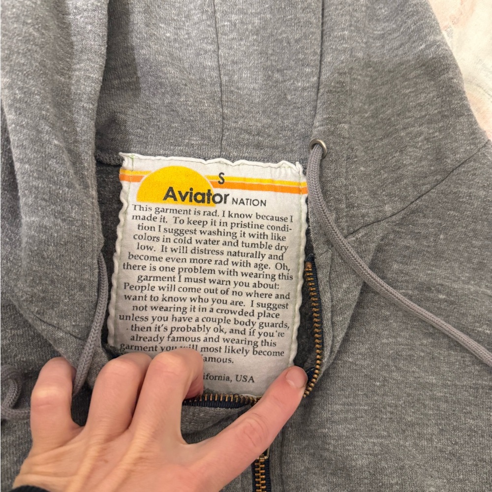 Aviator Nation Gray Hoodie